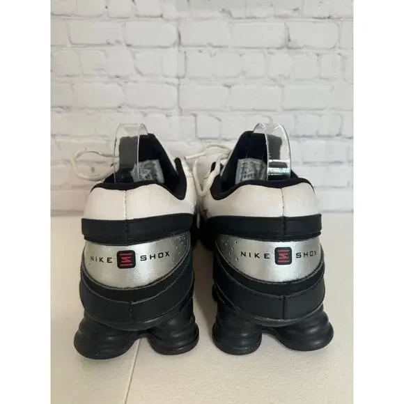 2008 Nike Shox Turbo VII White Black Men's size 11.5 Shoe Sneakers - Picture 4 of 12